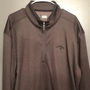 Men’s Callaway 2x Golf zip up pullover gray